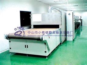 Plastic parts coating line